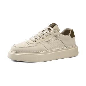 Hochwertige Herren-Freizeitschuhe aus echtem Leder, handgefertigte Herren-Turnschuhe, vulkanisierte Schuhe, luxuriöse, leichte Außensohle, modische Skate-Schuhe, Trainer AA002