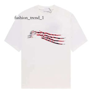 Balanciaga Shirt Mens T Shirts Designer T Shirt Summer Woman Print Tees Ashion Shirt Splash-ink Letter Print Design Couple Short Sleeves Balanciaga Hoodie 4253