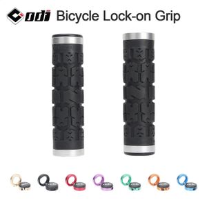 Odi rg01 apertos de guiador de bicicleta rogue lock-on anti-deslizamento absorção de choque alça capa bloqueio duplo para mtbroad peças de bicicleta 240223
