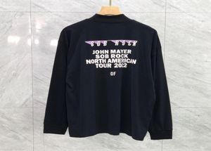 2022年春夏アメリカロックシンガーコラボレーションTシャツティーハイクオリティシンプルデザイン長袖女性メンズファッションTシャツ9694486