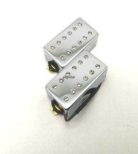 Captador de guitarra elétrica, capa cromada rara, parafuso de fileira dupla, humbucker 4c, captadores de guitarra 8494817