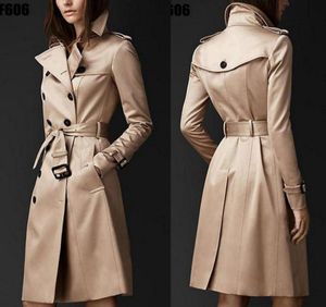 MIT LOGO Britischer Stil Trenchcoat für Frauen Neue Women039s Mäntel Frühling und Herbst Double Button Over Coat Long Plus Size S3X1977813