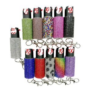 Autodefesa chaveiro feminino cor diamante blister caso embalagem chaveiro designer moda feminina saco de diamante chaveiros acessórios pingente