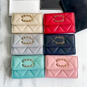 Luxurys Designer-Kartenhalter, Kaviar-Geldbörse, CC-Tasche, Damen-Geldbörse, Damen-Schlüsselanhänger, Geldbörsen, Klappe, kleine Geldbörsen, Woc, echtes Leder, gesteppt, mit Reißverschluss, Kartenhalter, Herren-Schlüsseltasche