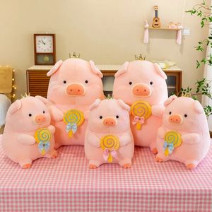 2024 Stuffed Animals Plush Dolls Cute 30CM New Cuddly lollipop pig stuffed toy birthday present