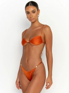 Conjunto de biquíni sexy micro tanga roupa de banho feminina 2023 sexy maiô push up biquini brasileiro solod maiô retalhos beachwear