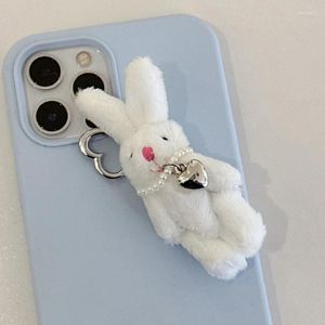 Portachiavi Coniglietto Cuore Catena Del Telefono Punk Simpatico Portachiavi Coniglio Di Peluche Y2K Gioielli Di Moda Bambole Ciondolo Accessorio Regalo