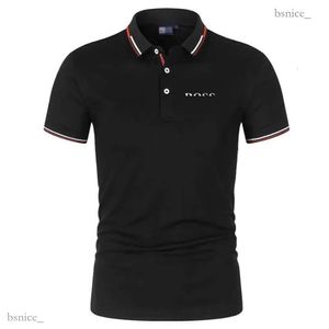 Designer Mens Polo Camisa Luxo Hugo Logo Carta Casual Manga Curta Boss Polo Homens Moda Solta Lapela Meia Manga Boss Mens Roupas T-shirt de Alta Qualidade Camiseta 388