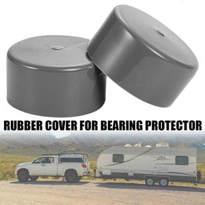 2pcs Rubber Covers Car Wheel Center Hub Cover Replacement for Trailer Boat 1.98inch Bearing Dust Cap