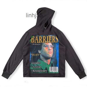 Erkek Hoodies Sweatshirts Ünlü Kalite Hoodie Genç Sarı Hoode Bariyer Boks Baskılı Büyük Boyut Polar Mens Sweatshirt 555555Alb01Z80