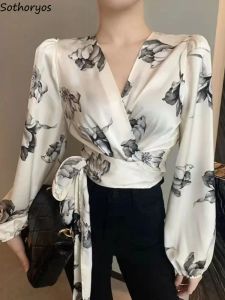 Blouse Blouses Women Flowers Special Elegant Popular Simple Daily Allmatch Office Lady Korean Style Leisure Classics Personality New