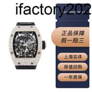 VS Factory Watch Richa Tourbillon Swiss Automatic Movement RM010 AG WG SCAL OUTER DIAMOND PLATINUM MEKANISK TABLE