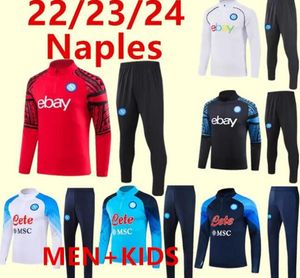 22 23 Napoli Treino Camisa de futebol Kit de futebol 2023 SSC Nápoles AE7 D10S Hommes Treinamento Terno Wear Formação Tuta Chandal Squitude Jogging