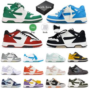 Designer Out Of Office Casual Shoes Off Women Mens White Low Sneaker Virgil Luxury Calf Leather Abloh Ooo för Walking Arrows Basketball Tennis Shoe Runners Trainers Trainers