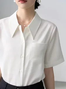 Женские блузки, блузки с короткими рукавами, женские летние 2024, женские элегантные женские топы, офисные рубашки высокого качества