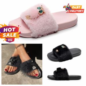 2024 Designer Slides Mens Women Slippers Summer Sandal Slide Plat Plattform Hemmodeskor Slipper Gai Storlek 36-41 Letter Sandal Slipper Skor