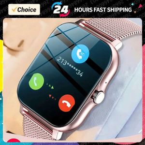 2024 NOWOŚĆ In Smart Watch Women Men Touch Diar Bluetooth Call Muzyka na Android iOS Fiess Tracker Sport Smartwatch