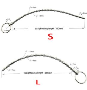 Stainless Steel Urethral Beads Sounding Rod Solid Sound Dilators Dilatation Pinis Penis Plug Male Sex Toys Urethra 2108208729712
