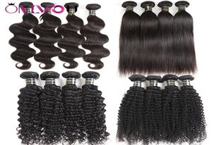 Unprocessed Cheap 9a Brazilian Straight Virgin Human Hair Bundles Body Wave Kinky Curly Human Hair Weaves Raw Indian Remy Human Ha1132061