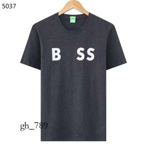 Boss Mens Camiseta de Alta Qualidade Moda Masculina T-shirt Luxo Polo Redondo Pescoço Respirável Top Bos Camisa de Negócios Casual Tee Masculino Tamanho M-XXXL 831