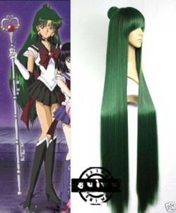 GTGTFashion Wig Cosplay Sailor Moon Sailor Pluto Meiou Setsuna Straight Green Wig3003094