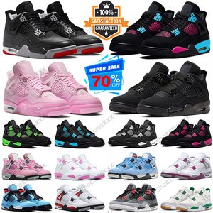 With Box 4 Basketball Shoes Men Women Jumpman 4s Black Cat Bred Reimagined Pink White Thunder Pine Green Infrared Military Black Mens Trainers Outdoor Sneakers