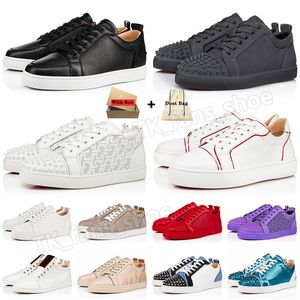 Christian Louboutin Red Bottom Shoes CL Loafers 럭셔리 원피스 슈즈 레드 하의남성 Loafers With Box Red Sole Plate forme Trainers Loubutin 테니스화 Spikes Men Women Dhgate EUR 47【code ：L】