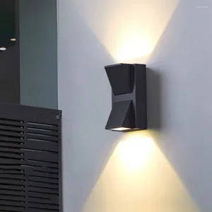 Lampada da parete a doppia testa LED 5W 10W Balcone Illuminazione esterna impermeabile Portico in alluminio Corridoio Coiffeuse