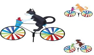 Nyhetsartiklar Söta djurridning Bike Wind Spinner Decoration In Yard and Garden Windmill Garden Lawn Decor5359083