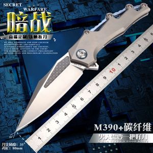 M390 in lega di titanio in lega multifunzionale pieghevole outdoor tagliente e comodo coltello tascabile portatile 543752