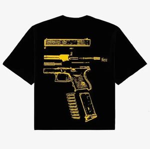 Y2K T-shirt mens Harajuku luvas de hip-hop acreditamos na impressão gráfica em torno do pescoço de algodão ultra-fino camiseta gótico de manga curta top 240305