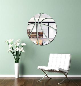 Basketball Wall Sticker Mirror Sports Kids Room Home Decor Waterproof Football Soccer Ball Game Acrylic Mural Decal 2207169352310