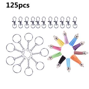 125pcs Conjunto de ligas de liga Taxel Tassel Teclado Teckings Teckings Para Jóias de DIY Material de joias235E