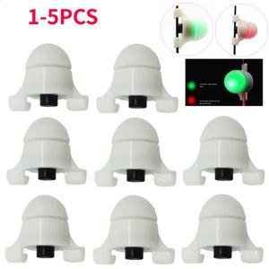 10pc 1-5 noite vara de pesca ponta braçadeira indicadores de alarme eletrônico led detecção automática luzes de alarme de mordida de pesca 240305