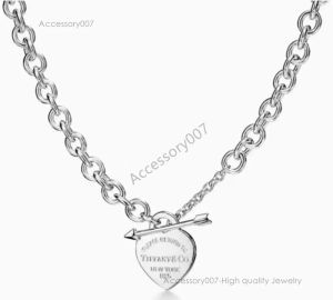 designer jewelry necklace Heart Necklace Arrow Series Ti Home Necklace Europe and America Men and Women with Collarbone Chain Couple Necklace with box