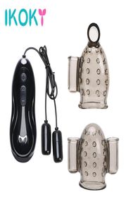 IKOKY Eichel Trainer Sex Spielzeug Für Männer Verzögerung Ejakulation Penis Vibratoren Erwachsene Produkte Männlicher Masturbator Cock Massager Erotische Spielzeug S12005064