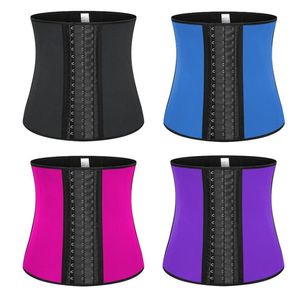 Latex kvinnor underkläder korsett cincher midja tränare baldle 9 stål ben tre lager buken mage formen bantning body shaper 5733984