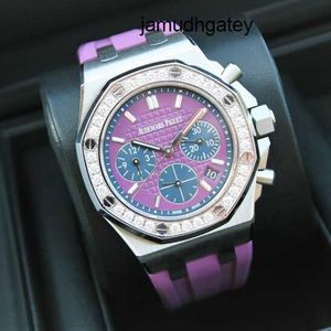 Montre Movement Relógios AP Relógio Royal Oak Offshore Série 37mm Diâmetro Relógio Mecânico Automático Borracha Moda Lazer Masculino e Feminino Relógio Famoso