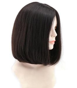 Fine Sheitels 4x4 Silk Top Base Bob Style Jewish Wig Black 1b 12A Finest Brazilian Virgin Human Hair Perimum Kosher Wigs Capless 4910504