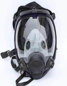 Ansiktspets respiratorpaket Full ansiktsgasmask för att måla spraybekämpningsmedel Fire Protection3298389