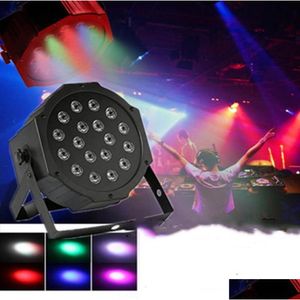 Led Effects Stage Light Wed Decoration Led 18 Par Lighting Sound Control Lights Bar Ktv Wedding Performance Beam Projector Lamp Drop D Dhok0