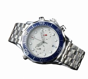 homens assistir relógios de alta qualidade designer relógios 42 MM logotipo O M G pulseira de aço de quartzo relógio de luxo pulseira de borracha designer relógio homens malha cinta onda F9u0 #