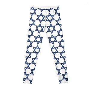 Active Pants Sequin Print Star of David Leggings Leging Gym Women's Sport Sport Set Womens