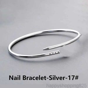 3.0mm thin nail bracelet designer bracelet Fashion unisex cuff gold bangle luxury Classic bracelets jewelry Valentines Day gift 24S8Z