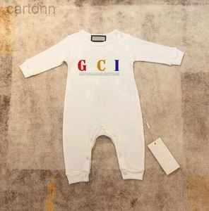 Footies In stock Baby Rompers Spring Autumn Boy girls Clothes Romper Cotton Newborn Kids Designer Jumpsuit fashion Clothing 240306