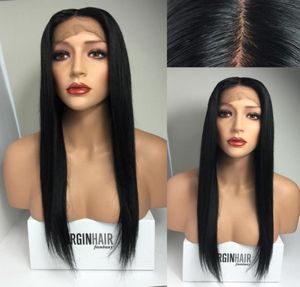 Full Lace Human Hair Wigs Virgin Brazilian Peruvian Straight Lace Frontal Wigs Natural Color For Black Women83954363547820