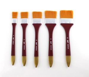 5pcs Paint Brushes Acrylic Diy Graffiti Brush Set For Artist Oil Scrubbing Brush School Drawing Paint Stationery Supplies Nylon4381422