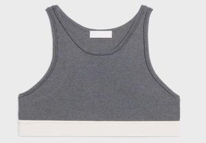 Kvinnor Designerkläder Tanks Caims T Shirt Grey Red Stripe Summer Fit Tops Femme Tracksuits Yoga Crop Top Workout Tanks för Woman5166635