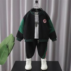 2024 New Spring Boys and Girls Set Casual Sports Clothing Trend Children's Handsome Baby Suit