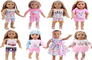 18 inch doll summer skirt dress unicorn t shirt doll cloth for 18 inch american doll 2021 new8690872